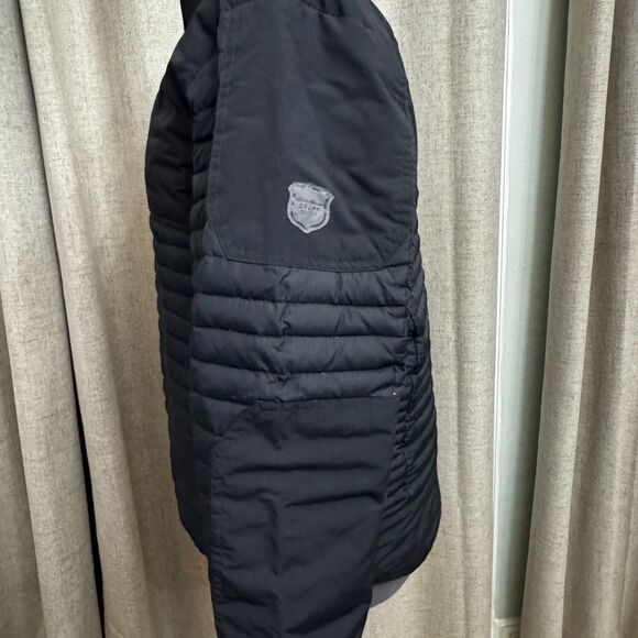 Eddie Bauer Black Puffer Jacket Men’s M Quilted Down Hybrid Outdoor Streetwear - Picture 11 of 12